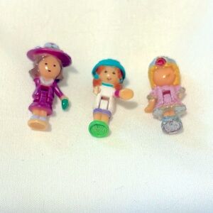 Polly Pocket TLC Doll Lot, Fifi, Pretty Present Locket, & Polly on the Go